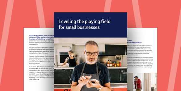 Leveling the playing guide for small business guidebook